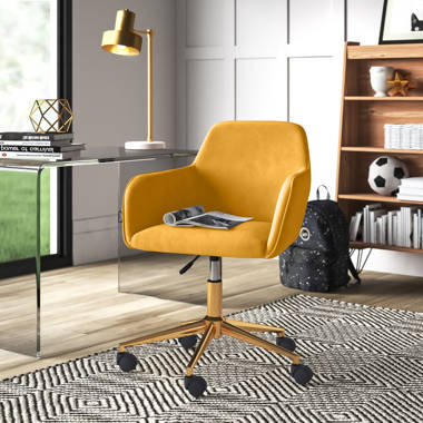 Brass leg best sale office chair